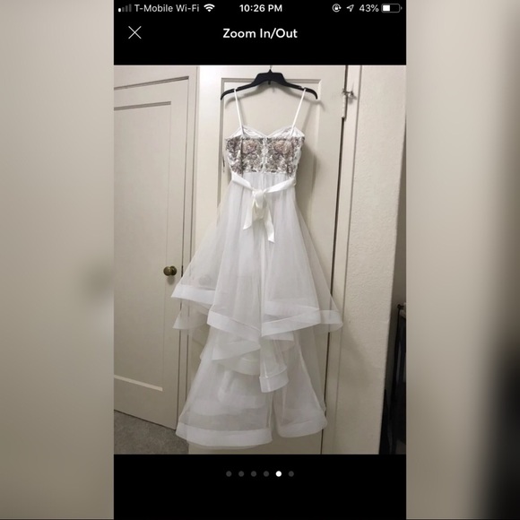 White Formal Dress - Picture 5 of 6